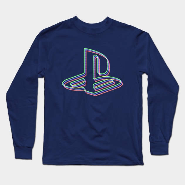 GlitchStation Long Sleeve T-Shirt by lowpolyshirts